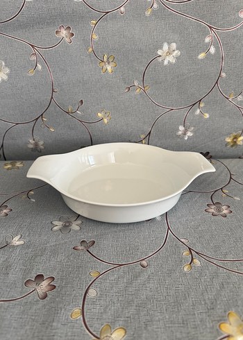 Beyaz Seramik Yuvarlak tava - Görsel 9