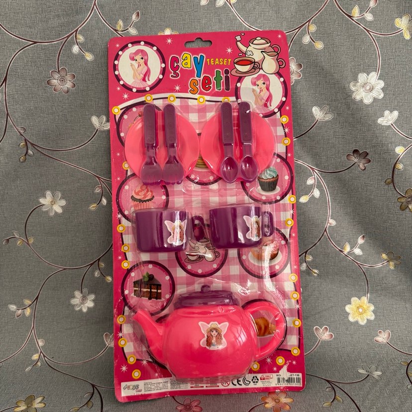 Pembe Çay Seti Oyuncak - Görsel 5