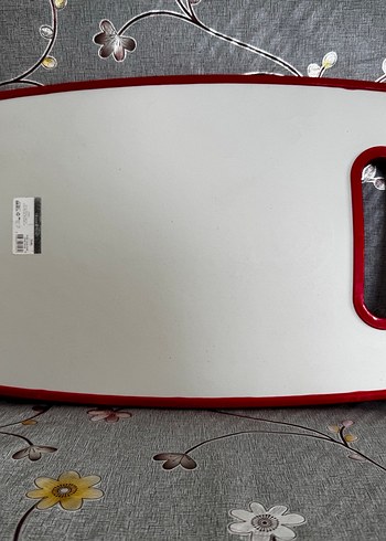 Kırmızı Kenarlı Kesme Tahtası - Görsel 5