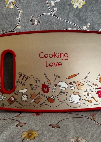 Kırmızı Kenarlı Kesme Tahtası - Görsel 6