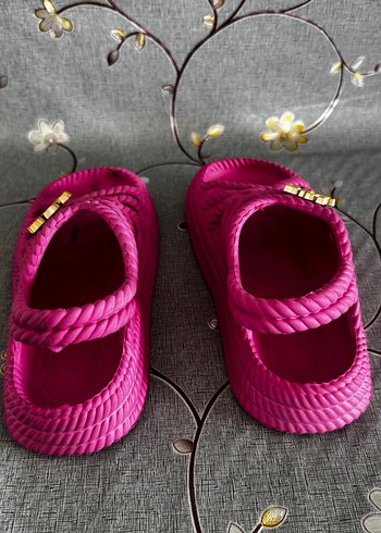 Pembe Yüksek Topuklu Bohem Kadın Sandalet - Görsel 8