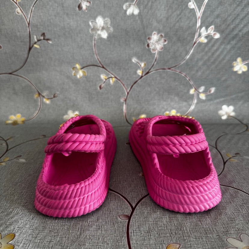 Pembe Yüksek Topuklu Bohem Kadın Sandalet - Görsel 4