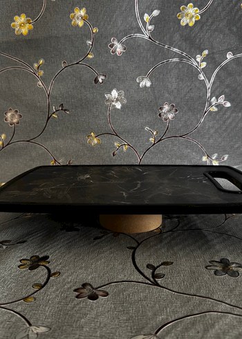 Siyah Mermer Desenli Kaydırmaz Mouse Pad - Görsel 3