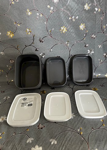 Gri Saklama Kabı Seti, 3'lü - Görsel 5