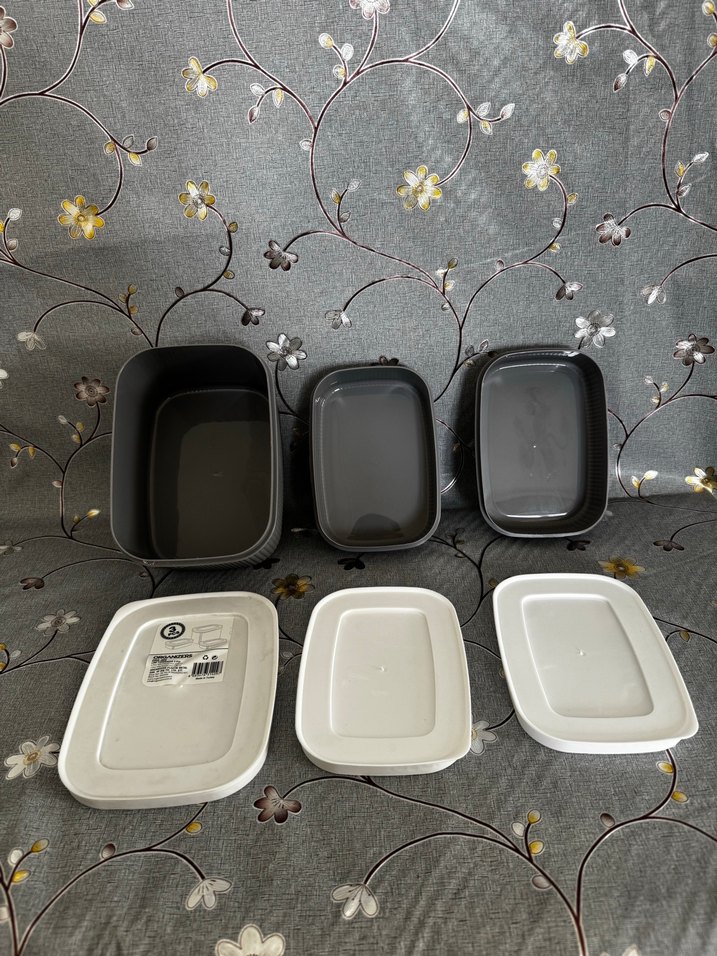 Gri Saklama Kabı Seti, 3'lü - Görsel 5