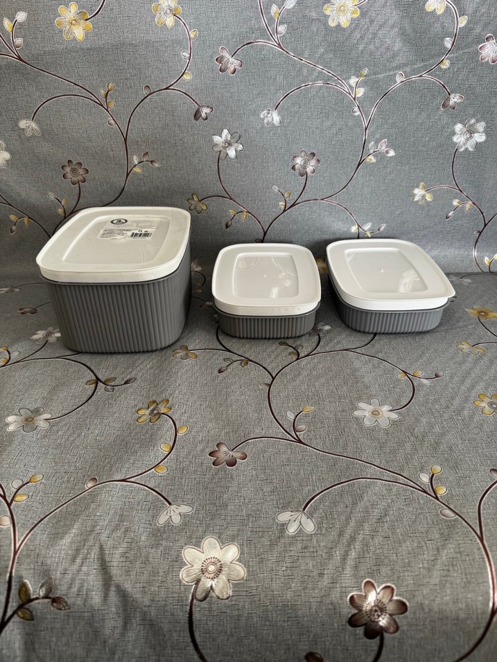 Gri Saklama Kabı Seti, 3'lü - Görsel 2