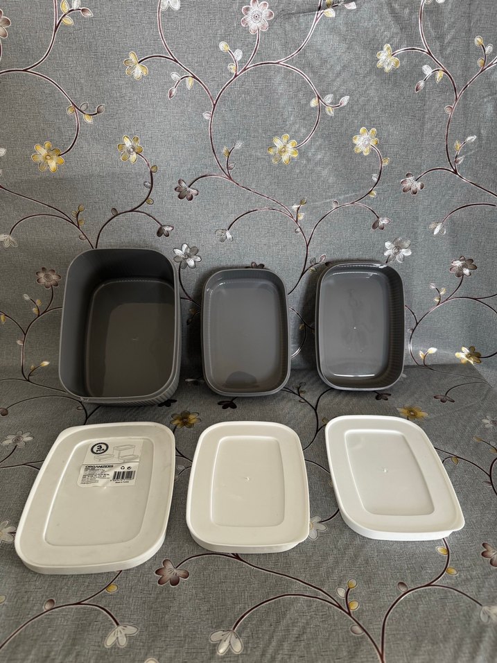 Gri Saklama Kabı Seti, 3'lü - Görsel 4