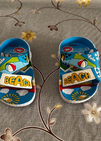 Renkli Erkek Çocuk Terlikleri Velcro - Görsel 5