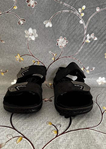 Erkek Siyah Minimalist Kayışlı Sandalet - Görsel 5