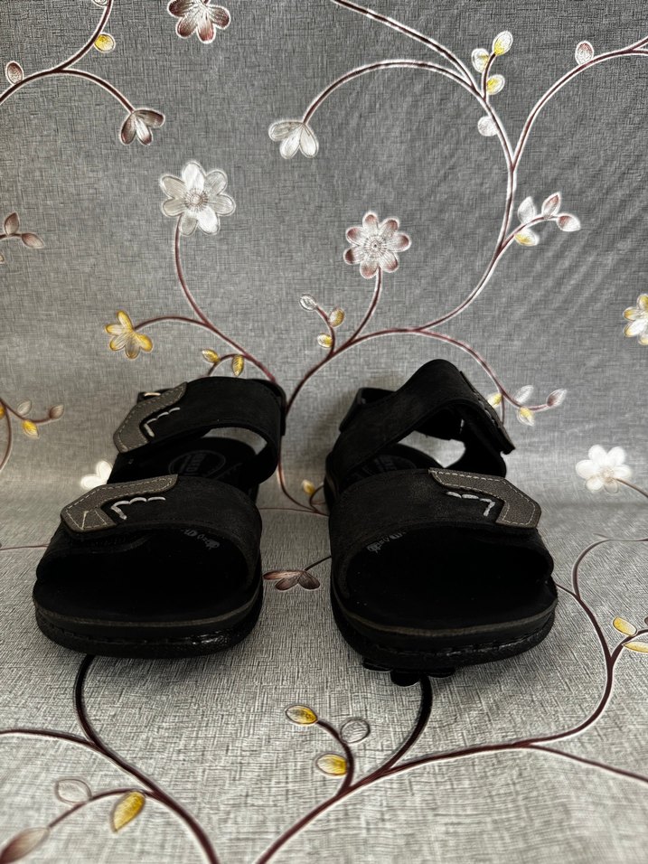 Erkek Siyah Minimalist Kayışlı Sandalet - Görsel 5