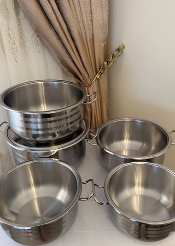 10 parça çelik tencere takimi - Görsel 5