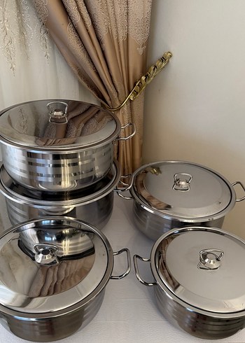 10 parça çelik tencere takimi - Görsel 4