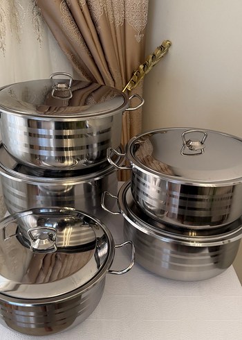 10 parça çelik tencere takimi - Görsel 8