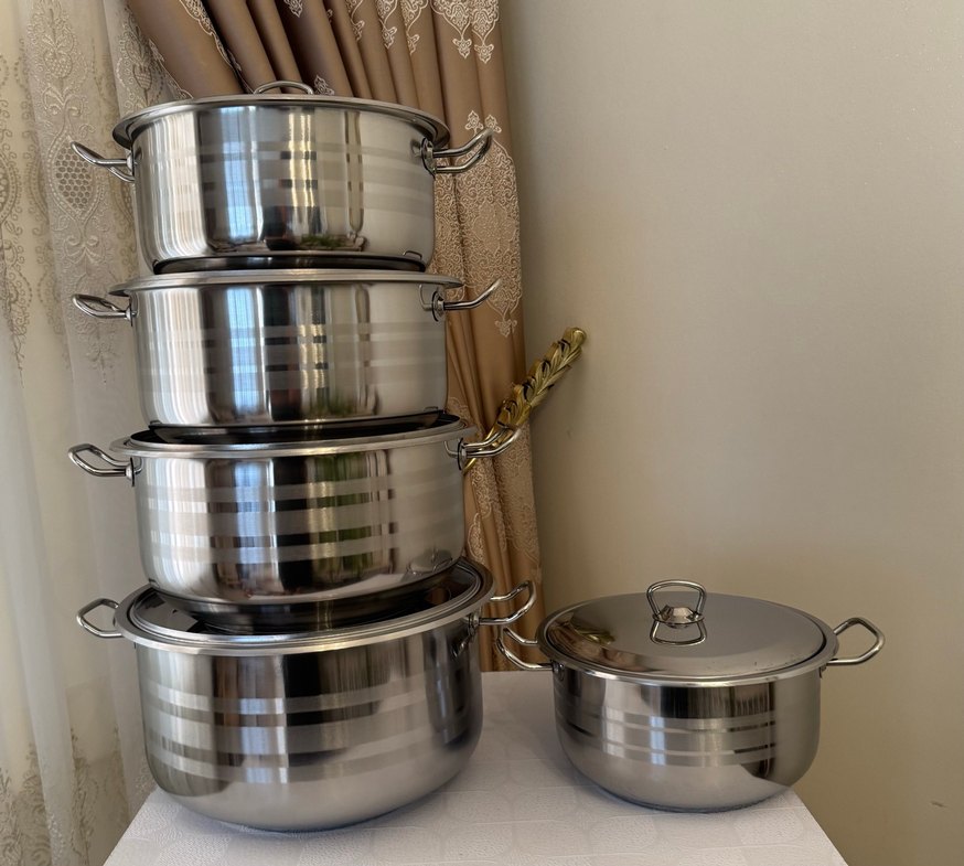 10 parça çelik tencere takimi - Görsel 3