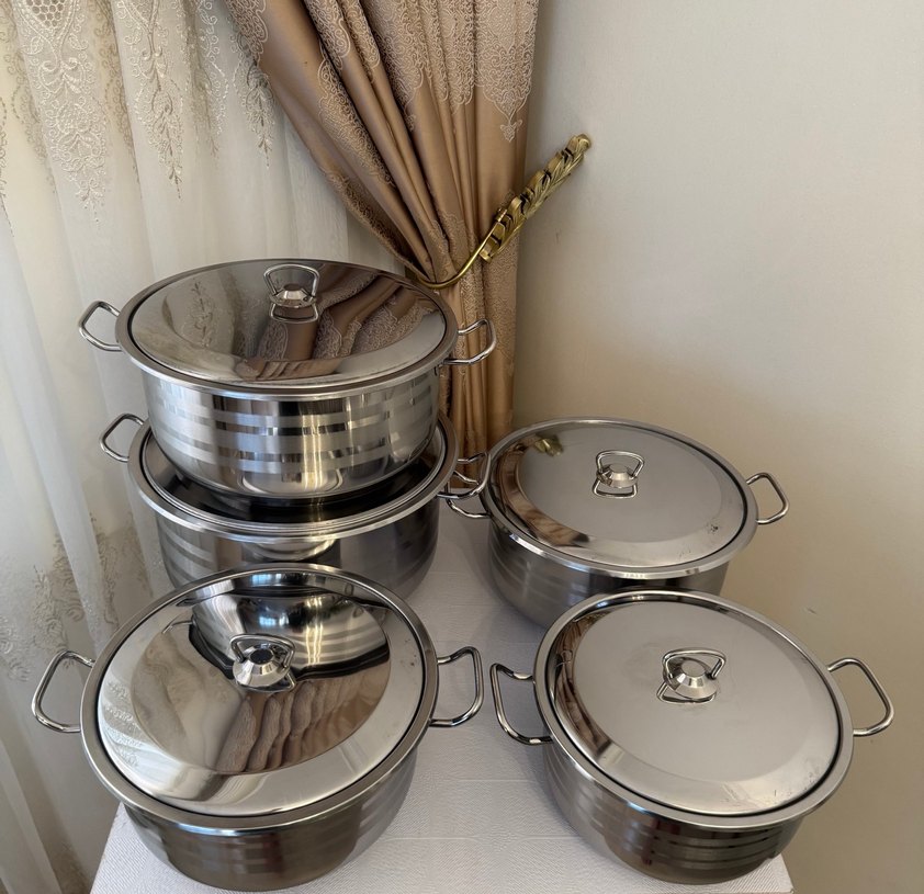 10 parça çelik tencere takimi - Görsel 4