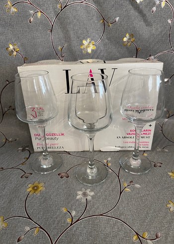 LAV 3'lü Gri Kadeh Seti - Görsel 8