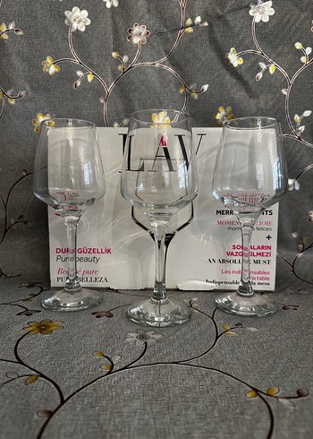 LAV 3'lü Gri Kadeh Seti - Görsel 2