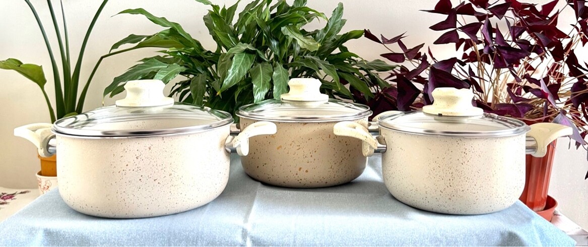 Beden 5 parça güveç granit set