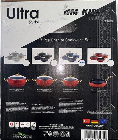 Beden 7 parça granit ezme set