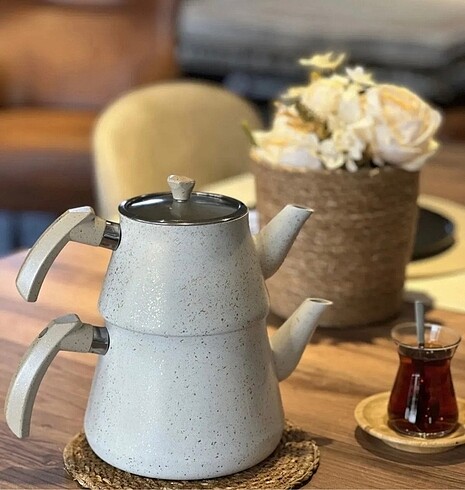  Beden çeşitli Renk Granit çaydanlık
