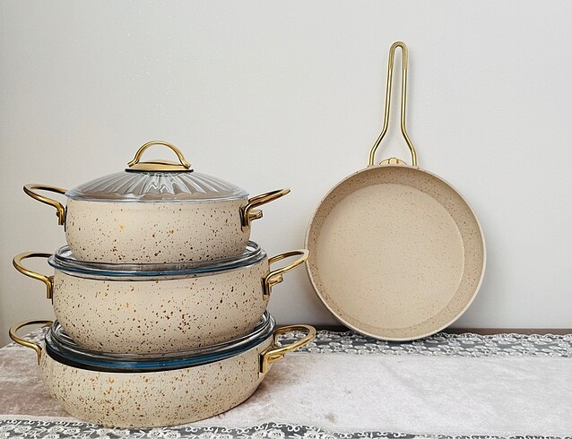 Beden 7 parça granit set