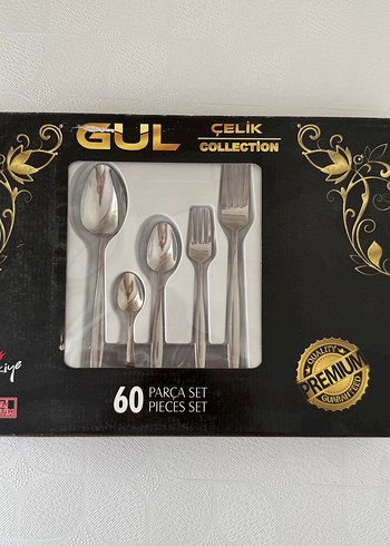 Beden Kutuda çelik Çatal Kaşık Seti