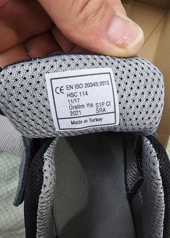 Gri Erkek Outdoor Ayakkabı Velcro Bantlı - Görsel 2