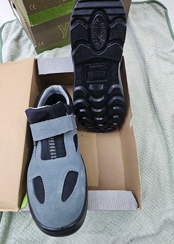 Gri Erkek Outdoor Ayakkabı Velcro Bantlı - Görsel 3