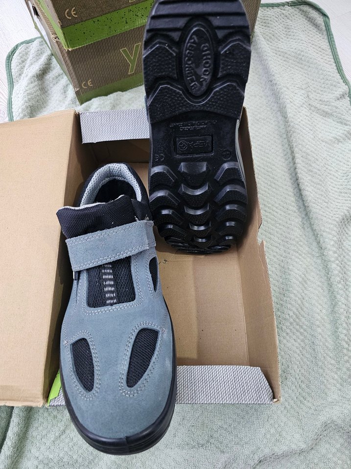 Gri Erkek Outdoor Ayakkabı Velcro Bantlı - Görsel 3