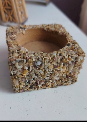 Bej Taşlı Mumluk