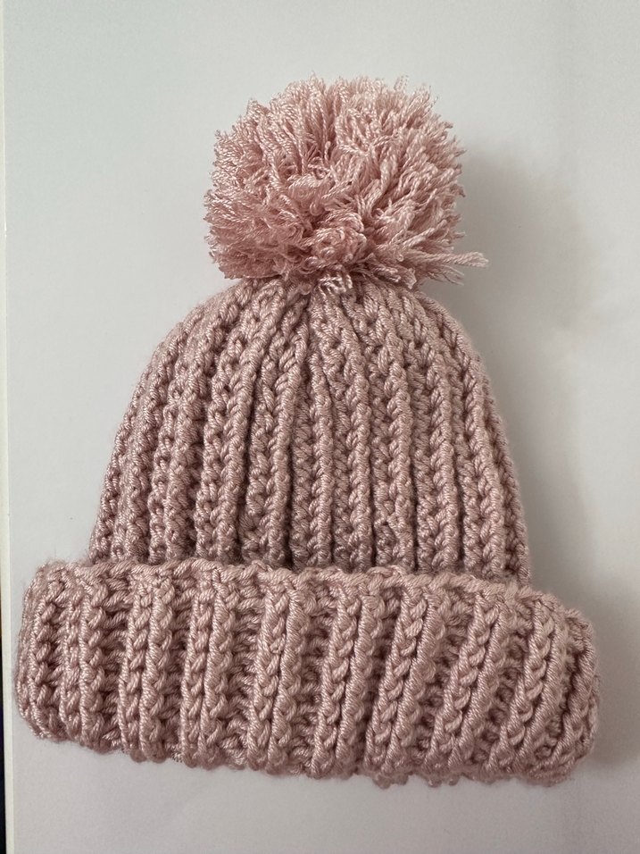 Bebek Örgü Ponponlu Bere - Görsel 2