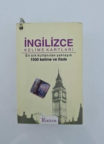 İngilizce kelime kartları