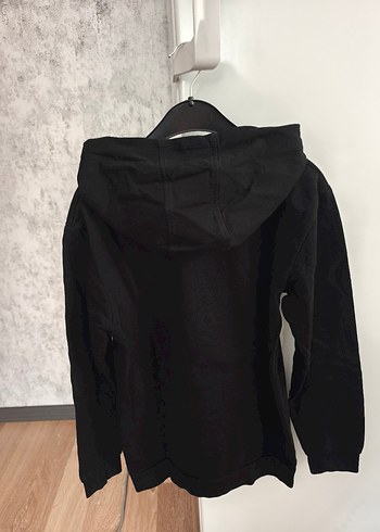 Kapüşonlu Siyah Erkek Çocuk Sweatshirt - Görsel 3