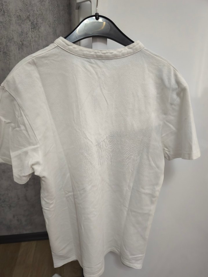 Erkek V Yaka Düğmeli Kısa Kollu Polo Tişört - Görsel 2