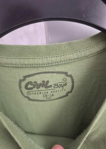 Erkek Çocuk Haki Baskılı Tişört - Görsel 2