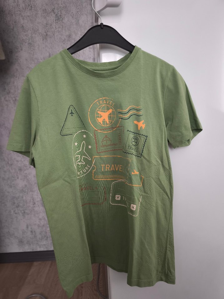 Erkek Çocuk Haki Baskılı Tişört - Görsel 4