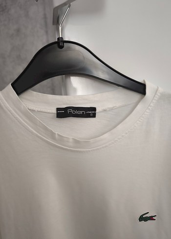 Beyaz Keten Erkek Tişört, Kısa Kollu, Rahat Kesim - Görsel 4