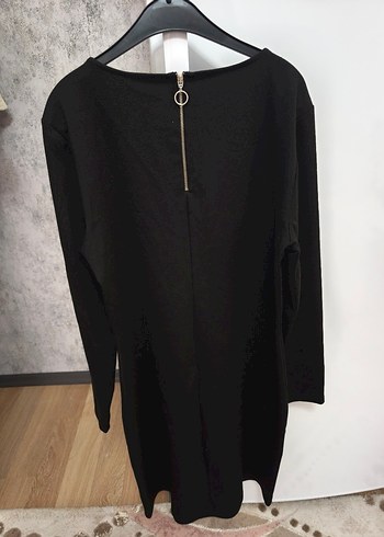 Siyah Midi Triko Elbise - Görsel 2