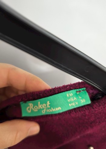 Bordo V Yakalı İnce Triko Kadın Kazak - Görsel 4