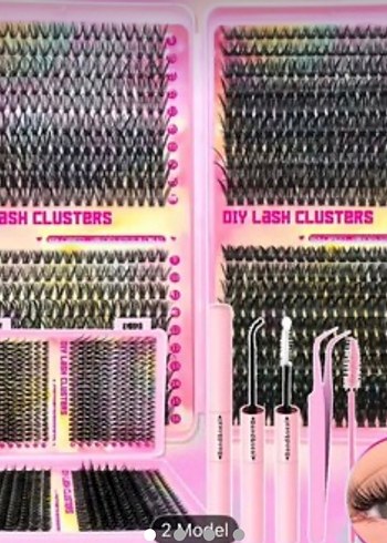 Temu Takma Kirpik Seti 720 pcs SATILDI - Görsel 2