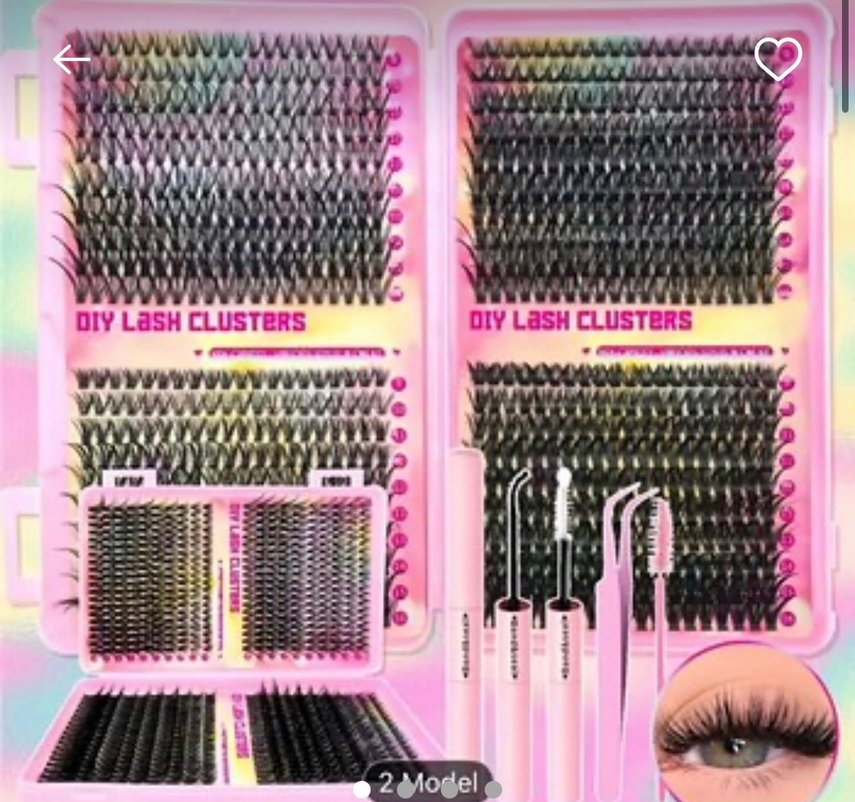 Temu Takma Kirpik Seti 720 pcs SATILDI - Görsel 2