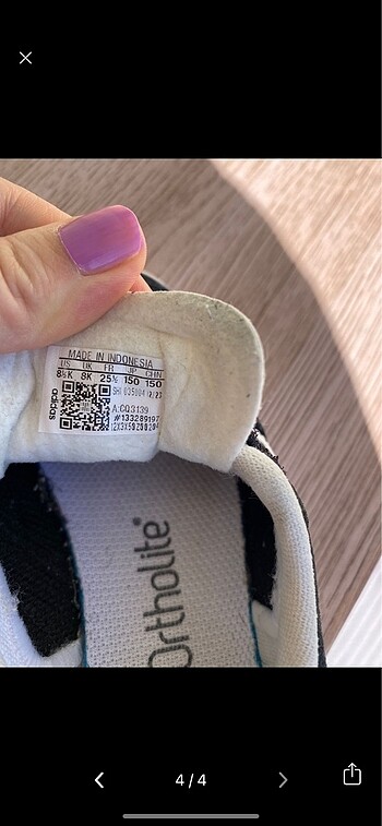 25 Beden siyah Renk Spor ayakkabı Adidas