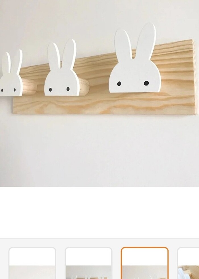 Tavşan askılık çocuk odası - Görsel 2