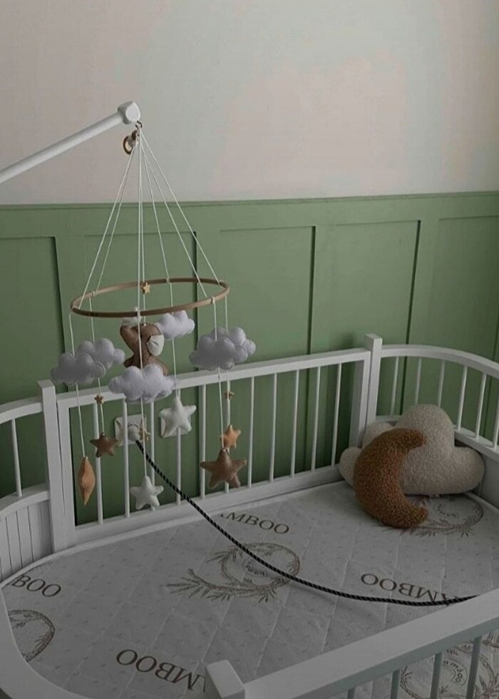 Beşik dönence aparatı natural - Görsel 3