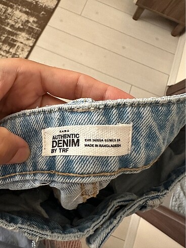 xs Beden mavi Renk Zara kot şort