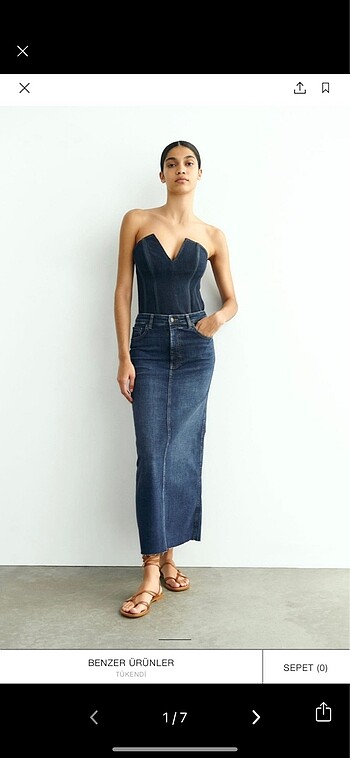 Zara jean etek