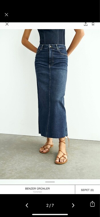 Zara Zara jean etek