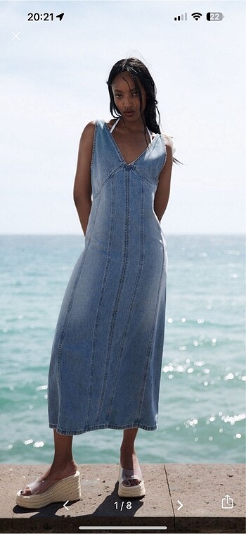 Zara denim elbise