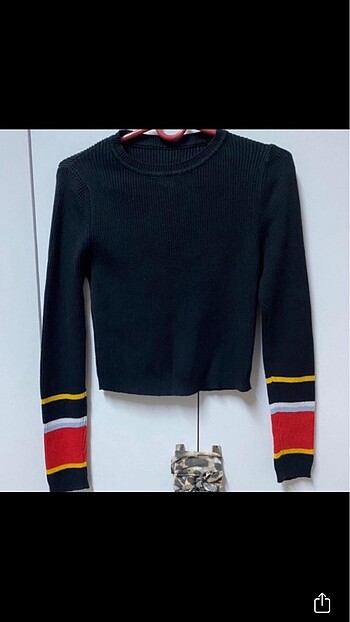 Kadın uzun kollu crop top