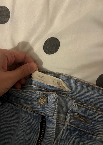 Gri Bol Kesim Kadın Denim Pantolon - Görsel 4